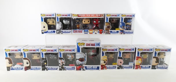 Lot of Funko Marvel Civil War Pops