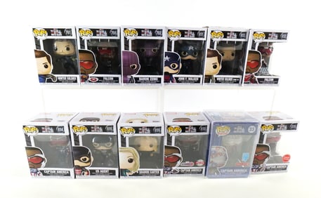 Lot of 12 Funko The Falcon and The Winter Soldier Pops