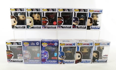 Lot of 12 Funko Marvel Pops