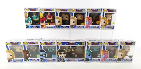 Lot of 13 Funko Captain Marvel Pops