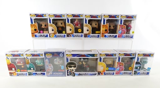 Lot of 13 Funko Captain Marvel Pops