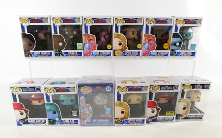 Lot of 12 Funko Marvel Pops