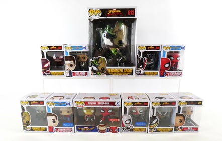 Lot of Funko Marvel Spider-Man Pops