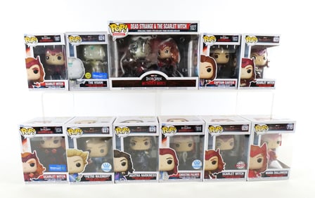Lot of Funko Doctor Strange and Wanda Vision Pops