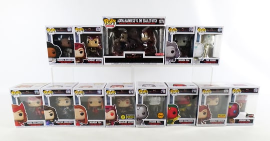 Lot of 13 Funko Marvel Wanda Vision Pops