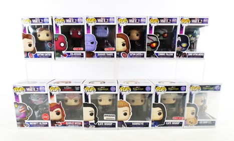 Lot of 12 Funko Mixed Marvel Pops