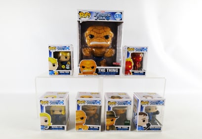 Lot of 7 Funko Marvel Fantastic Four Pops