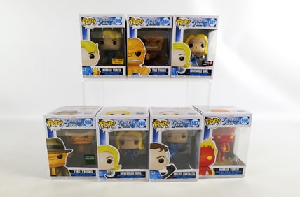 Lot of 7 Funko Marvel Fantastic Four Pops
