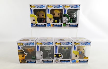 Lot of 7 Funko Marvel Fantastic Four Pops