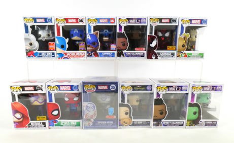 Lot of 12 Funko Mixed Marvel Pops