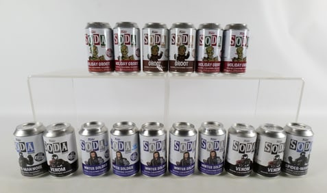 Lot of 16 Marvel Funko Soda