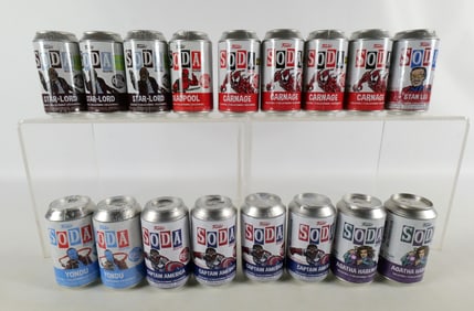 Lot of 17 Marvel Funko Soda