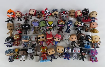 Large Lot of Loose Funko Marvel Pops