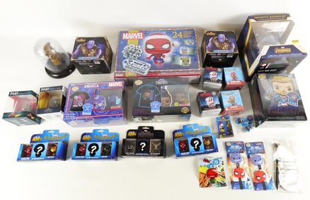 Lot of Mixed Funko Marvel Collectibles