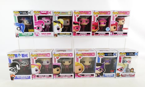 Lot of 12 DC Funko Pops