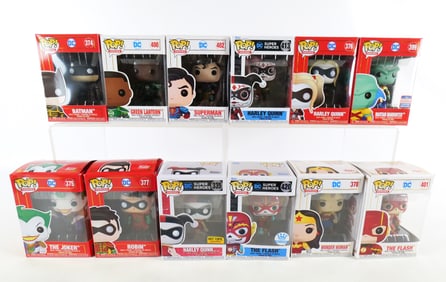 Lot of 12 Funko DC Pops