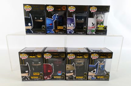 Lot of 8 Funko DC Batman 80 Years Pops
