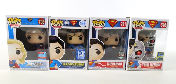 Lot of 4 Funko DC Pops