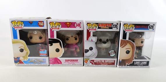 Lot of 4 Funko DC Pops