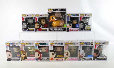 Lot of 12 Mixed Funko DC Pops