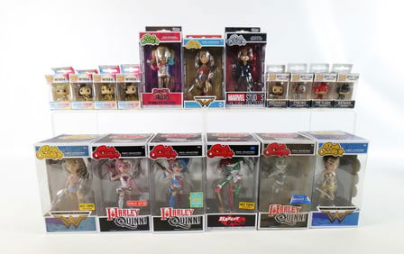 Lot of Funko DC and Marvel Collectibles