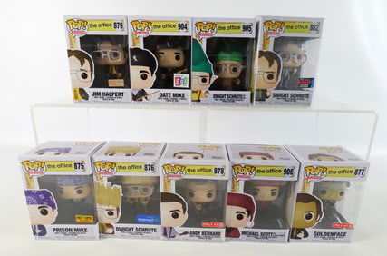 Lot of 9 Funko The Office Pops
