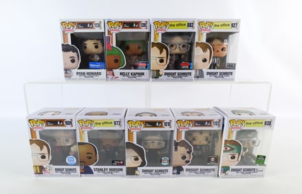 Lot of 9 Funko The Office Pops
