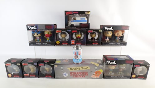 Large Lot of Funko Stranger Things Collectibles