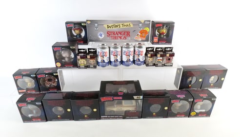 Large Lot of Funko Stranger Things Collectibles