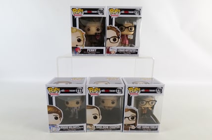 Lot of 5 Funko Big Bang Theory Pops