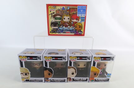 Lot of 5 Funko Big Bang Theory Pops and Collectibles