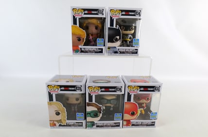 Lot of 5 Funko Big Bang Theory Pops