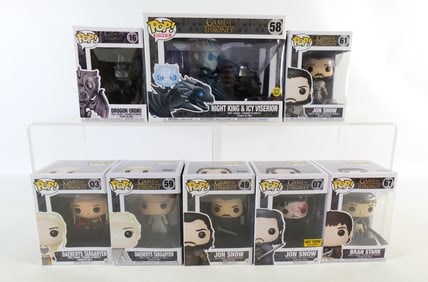 Lot of 8 Funko Game of Thrones Pops