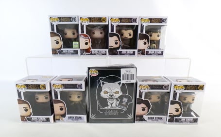 Lot of 9 Funko Game of Thrones Pops and Collectibles
