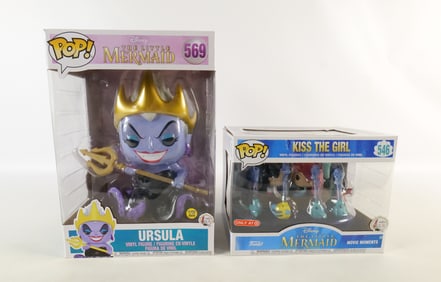 Lot of 2 Funko Disney The Little Mermaid Pops
