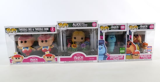 Lot of 4 Funko Alice in Wonderland Pops