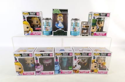 Lot of Funko Alice in Wonderland Collectibles