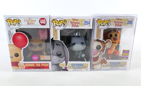 Lot of 3 Funko Disney Winnie the Pooh Pops