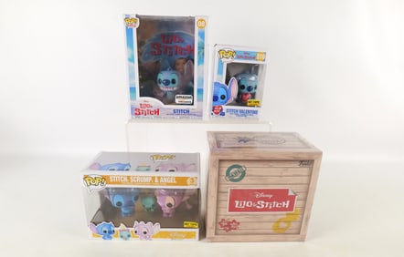 Lot of 4 Funko Lilo & Stitch Collectibles