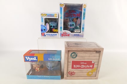 Lot of 4 Funko Lilo & Stitch Collectibles