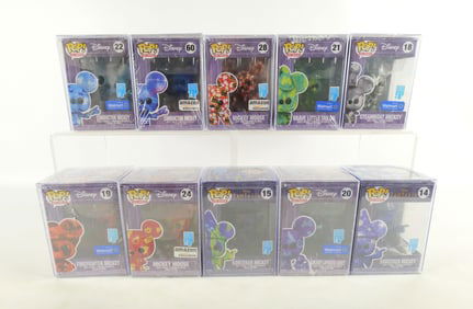 Lot of 10 Funko Disney Art Series Mickey Mouse Pops