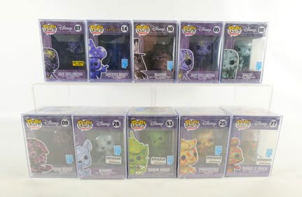 Lot of 10 Funko Disney Art Series Pops