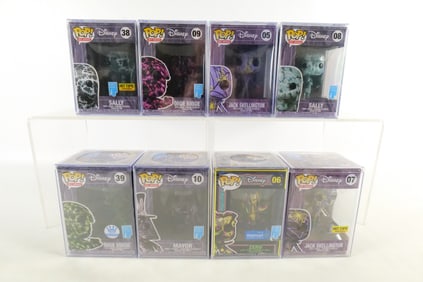 Lot of 8 Funko Disney Art Series Nightmare Before Christmas Pops