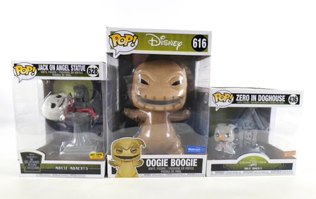 Lot of 3 Funko Nightmare Before Christmas Pops