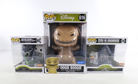 Lot of 3 Funko Nightmare Before Christmas Pops