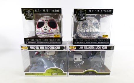 Lot of 4 Funko Nightmare Before Christmas Collectibles