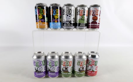 Lot of 10 Funko Nightmare Before Christmas Soda