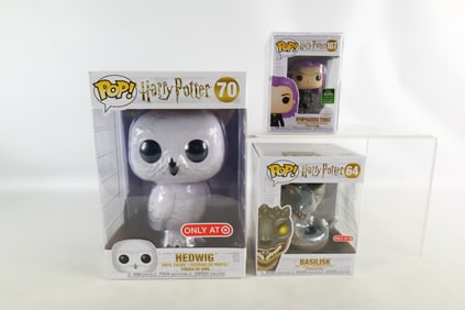 Lot of 3 Funko Harry Potter Pops