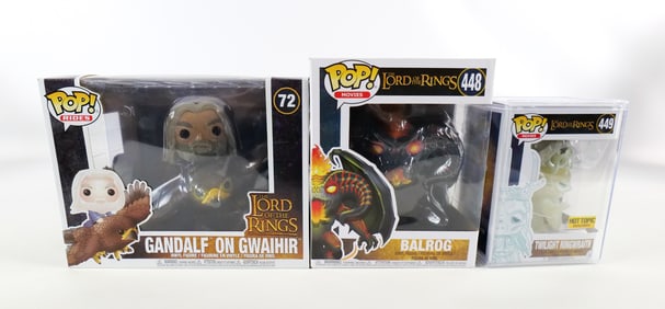 Lot of 3 Funko Lord of the Rings Pops