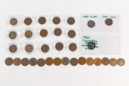 Group of Indian Head Pennies